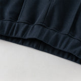 Dave&Bella Toddler Girls Cute Navy Blue/Grey Straight-leg Stretchable Pants