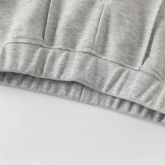 Dave&Bella Toddler Girls Cute Navy Blue/Grey Straight-leg Stretchable Pants