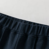 Dave&Bella Toddler Girls Cute Navy Blue/Grey Straight-leg Stretchable Pants