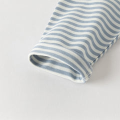 Dave&Bella Toddler Boys Blue White Striped Soft Cotton T-shirt Tops