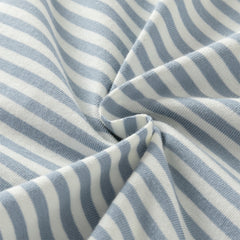 Dave&Bella Toddler Boys Blue White Striped Soft Cotton T-shirt Tops