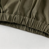 Dave&Bella Toddler Boys Army Green Cotton Casual Loose Pants