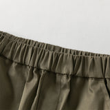 Dave&Bella Toddler Boys Army Green Cotton Casual Loose Pants