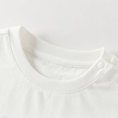 Dave&Bella Toddler Boys Purple/Beige Long Sleeve Breathable Cotton T-shirt Tops