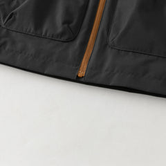 Dave&Bella Toddler Boys/Girls Balck/Purple Waterproof Hooded Fleece Outdoor Jackets
