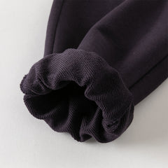 Dave&Bella Toddler Boys Purple Playful Bear Print Turtle Long Sleeve Top Pant Suits