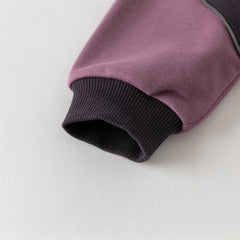 Dave&Bella Toddler Boys Purple Playful Bear Print Turtle Long Sleeve Top Pant Suits