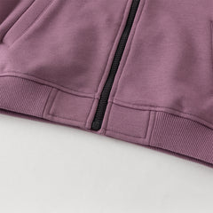 Dave&Bella Toddler Boys Purple Playful Bear Print Turtle Long Sleeve Top Pant Suits