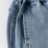 Dave&Bella Toddler Boys Fashion Denim Blue Wide Straight-leg Jeans