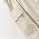 Dave&Bella Toddler Boys Versatile Khaki/Grey Adjustable Loose Pants