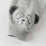 Dave&Bella Toddler Girls Peach Pink/ Light Grey Soft Loose Drawstring Pants