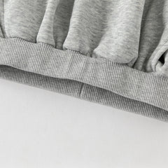 Dave&Bella Toddler Girls Peach Pink/ Light Grey Soft Loose Drawstring Pants