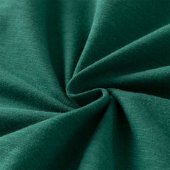 Dave&Bella Toddler Boys Green Soft  Round Collar Long Sleeve Top Pants Suits