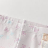 Dave&Bella Toddler Girls Summer Cute Butterfly Print/Floral Print Breathable Slim Leggings