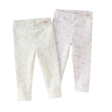 Dave&Bella Toddler Girls Summer Cute Butterfly Print/Floral Print Breathable Slim Leggings