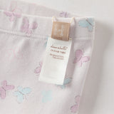 Dave&Bella Toddler Girls Summer Cute Butterfly Print/Floral Print Breathable Slim Leggings
