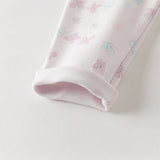 Dave&Bella Toddler Girls Summer Cute Butterfly Print/Floral Print Breathable Slim Leggings