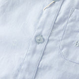 Dave&Bella Toddler Boys Light Blue Lightweight Cotton Formal Shirt Tops