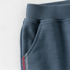 Dave&Bella Toddler Boys Grey Playful Print T-shirt Pant Suits