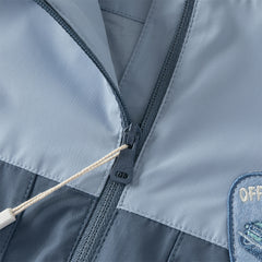 Dave&Bella Toddler Boys Blue Long Sleeve Hooded Outdoor Jackets