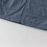 Dave&Bella Toddler Boys Blue Long Sleeve Hooded Outdoor Jackets