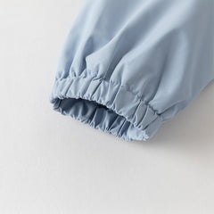 Dave&Bella Toddler Boys Blue Long Sleeve Hooded Outdoor Jackets