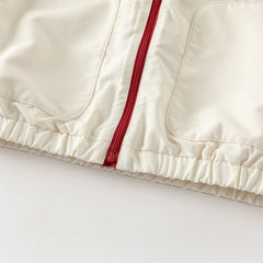 Dave&Bella Kids Boys Casual Beige Turtle Long Sleeve Jackets