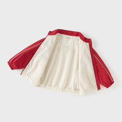 Dave&Bella Kids Boys Casual Beige Turtle Long Sleeve Jackets