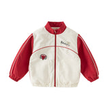 Dave&Bella Kids Boys Casual Beige Turtle Long Sleeve Jackets