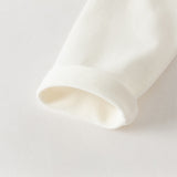 Dave&Bella Toddler Boys White Long Sleeve Comfortable Polos