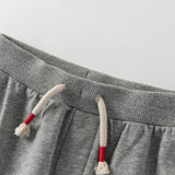Dave&Bella Toddler Boys Fashion Grey Adjustable-waistband Loose Pants