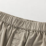 Dave&Bella Toddler Boys Dark Grey/Khaki Loose Comfortable Adjustable-waistband Pants