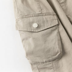 Dave&Bella Toddler Boys Dark Grey/Khaki Loose Comfortable Adjustable-waistband Pants