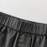 Dave&Bella Toddler Boys Dark Grey/Khaki Loose Comfortable Adjustable-waistband Pants