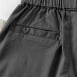 Dave&Bella Toddler Boys Dark Grey/Khaki Loose Comfortable Adjustable-waistband Pants