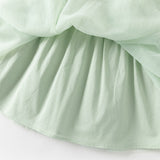Dave&Bella Toddler Girls Grey Green Adorable Flower Embroidery Princess Mesh Dress