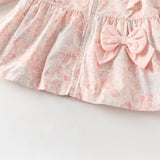 Dave&Bella Toddler Girls Sweet Pink Floral Outwear Hooded Lightweight Jackets