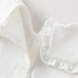 Dave&Bella Toddler Girls Flower Embroidery Comfortable Cotton T-shirt Tops