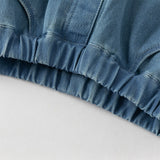 Dave&Bella Toddler Girls Fashion Denim Blue Straight-leg Jeans