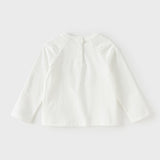 Dave&Bella Toddler Girls Casual Beige Classic Long Sleeve Soft T-shirts