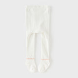 Dave&Bella Kids Girls Grey/Beige Cute Bow Slim Stretchable Footed Tights