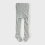 Dave&Bella Kids Girls Grey/Beige Cute Bow Slim Stretchable Footed Tights