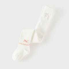 Dave&Bella Kids Girls Grey/Beige Cute Bow Slim Stretchable Footed Tights Leggings