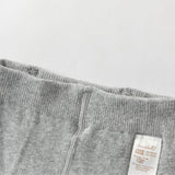 Dave&Bella Kids Girls Grey/Beige Cute Bow Slim Stretchable Footed Tights