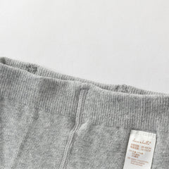 Dave&Bella Kids Girls Grey/Beige Cute Bow Slim Stretchable Footed Tights Leggings