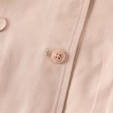 Dave&Bella Toddler Girls Sweet Pink Doll Collar Long Sleeve Mid-length Coats