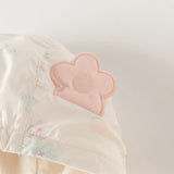 Dave&Bella Toddler Girls Light Pink Floar Cute Outwear Hooded Jackets