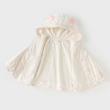 Dave&Bella Toddler Girls Light Pink Floar Cute Outwear Hooded Jackets