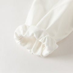 Dave&Bella Toddler Girls Cute Pink/Beige Flower Embroidery Cotton Breathable Shirt Tops