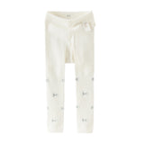 Dave&Bella Toddler Girls Grey/Beige Butterfly Print Leggings